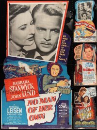 2d0004 LOT OF 5 STANDEES 1950-1951 Barbara Stanwyck, Jane Powell, Irene Dunne, John Ford & more!