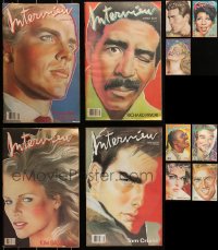 2d0005 LOT OF 11 1986 INTERVIEW MAGAZINES 1986 filled with great celebrity images & articles!