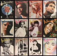 2d0008 LOT OF 12 1989 INTERVIEW MAGAZINES 1989 every issue for that year, great images & articles!