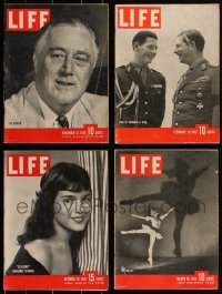 2d0575 LOT OF 7 1940S LIFE MAGAZINES 1940s filled with great images & articles!
