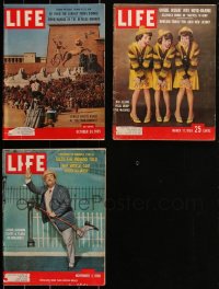 2d0611 LOT OF 3 1950S LIFE MAGAZINES 1950s filled with great images & articles!