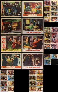 2d0390 LOT OF 43 LOBBY CARDS FROM SUSAN HAYWARD MOVIES 1940s-1960s incomplete sets from her movies!