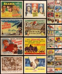 2d0484 LOT OF 34 TITLE CARDS 1950s great images from a variety of different movies!