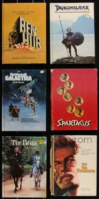 2d0664 LOT OF 6 HARDCOVER PROGRAM BOOKS & STORYBOOKS 1950s-1980s Ben-Hur, Spartacus & more!
