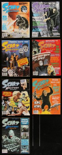 2d0568 LOT OF 7 SCARY MONSTERS MAGAZINES 1990s-2000s Frankenstein, King Kong, Gill Man & more!