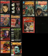 2d0543 LOT OF 11 MONSTER MAGAZINES 1970s-1990s Revenge of Dracula, Fangoria, Cryptic & more!