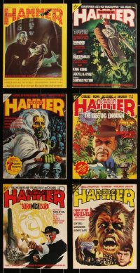2d0581 LOT OF 6 HOUSE OF HAMMER ENGLISH MOVIE MAGAZINES 1970s includes the first issue!
