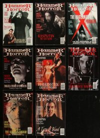 2d0563 LOT OF 8 HAMMER HORROR ENGLISH MOVIE MAGAZINES 1990s filled with great images & articles!
