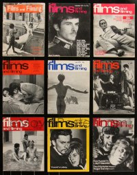 2d0557 LOT OF 9 FILMS & FILMING ENGLISH MOVIE MAGAZINES 1950s-1970s great images & articles!