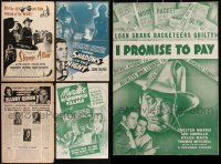 2d0218 LOT OF 5 COLUMBIA NOIR PRESSBOOKS 1930s-1940s advertising for a variety of different movies!