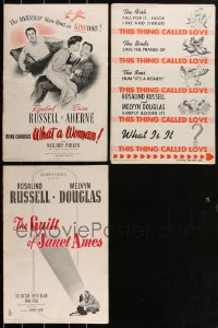 2d0234 LOT OF 3 ROSALIND RUSSELL PRESSBOOKS 1940s advertising for several of her movies!