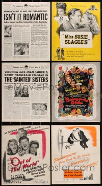 2d0203 LOT OF 6 PARAMOUNT VERONICA LAKE PRESSBOOKS 1940s advertising for several of her movies!