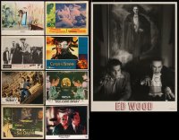 2d0456 LOT OF 9 HORROR/SCI-FI LOBBY CARDS 1960s-1990s great scenes from a variety of scary movies!