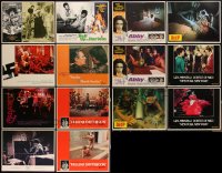 2d0443 LOT OF 14 LOBBY CARDS 1970s incomplete sets from a variety of different movies!