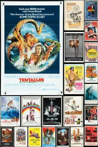 2d0277 LOT OF 64 FOLDED ONE-SHEETS 1960s-1980s great images from a variety of different movies!
