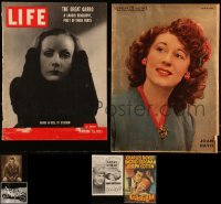2d0041 LOT OF 6 MISCELLANEOUS ITEMS 1930s-1950s Greta Garbo, Our Gang, Gaslight & more!