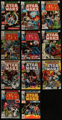 2d0702 LOT OF 11 STAR WARS COMIC BOOKS 1977 all first printings of the first eleven issues!