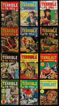 2d0701 LOT OF 12 TALES TOO TERRIBLE TO TELL COMIC BOOKS 1989-1993 cool horror art & stories!