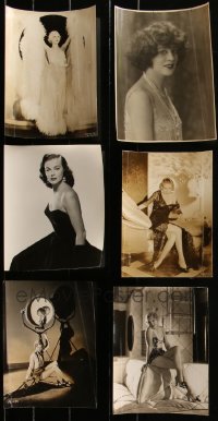 2d0873 LOT OF 6 1920S-1940S TRIMMED STILLS OF PRETTY ACTRESSES 1920s-1940s beautiful women!
