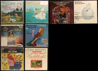 2d0623 LOT OF 8 33 1/3 RPM CHILDREN THEME RECORDS 1950s-1960s great music from fairy tales & more!