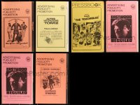 2d0516 LOT OF 6 UNCUT PRESSBOOKS 1960s great advertising for a variety of different movies!