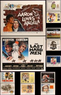 2d1182 LOT OF 13 UNFOLDED 1970S HALF-SHEETS 1970s a variety of cool movie images!