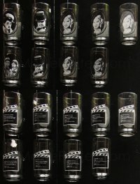 2d0013 LOT OF 9 CLASSIC HOLLYWOOD ARBY'S COLLECTOR SERIES DRINKING GLASSES 1979 Chaplin, Fields