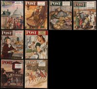 2d0566 LOT OF 8 1940S SATURDAY EVENING POST MAGAZINES 1940s filled with great images & articles!