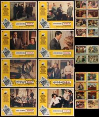 2d0417 LOT OF 28 LOBBY CARDS 1940s-1960s complete & incomplete sets from several movies!
