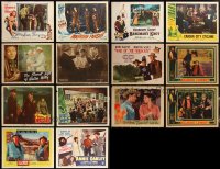 2d0444 LOT OF 14 1940s-1950s LOBBY CARDS 1940s-1950s great scenes from a variety of movies!