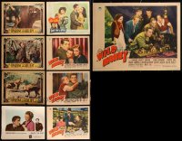 2d0457 LOT OF 9 1930S-40S LOBBY CARDS 1930s-1940s incomplete sets from a variety of movies!