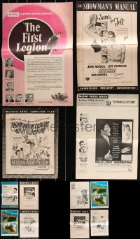 2d0510 LOT OF 12 UNCUT PRESSBOOKS 1950s-1970s advertising for a variety of different movies!