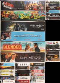 2d0022 LOT OF 45 5X25 MYLAR MARQUEES 2000s-2010s great images from a variety of different movies!