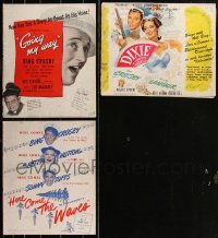 2d0240 LOT OF 3 BING CROSBY PRESSBOOKS 1940s Going My Way, Dixie, Here Come The Waves!