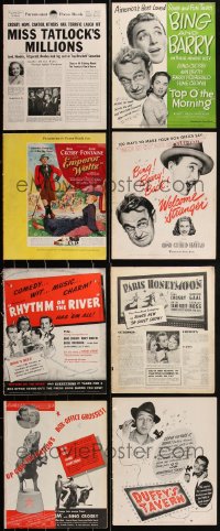 2d0190 LOT OF 8 PARAMOUNT BING CROSBY PRESSBOOKS 1930s-1940s advertising for several of his movies!