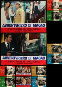 2d1124 LOT OF 14 FORMERLY FOLDED ITALIAN PHOTOBUSTAS 1960s a variety of cool movie images!