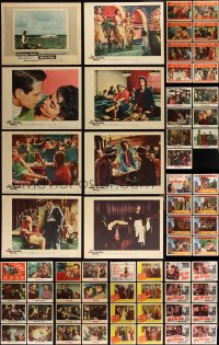 2d0365 LOT OF 71 1950S LOBBY CARDS 1950s mostly complete sets from a variety of different movies!