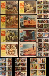 2d0357 LOT OF 86 1950S LOBBY CARDS 1950s incomplete sets from a variety of different movies!