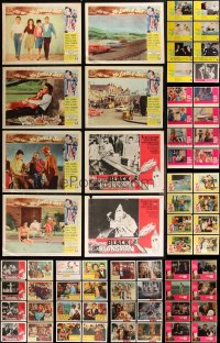 2d0354 LOT OF 87 1960S LOBBY CARDS 1960s complete & incomplete sets from a variety of movies!