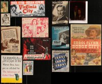 2d0757 LOT OF 13 MISCELLANEOUS ERROL FLYNN ITEMS 1930s-1940s great images from his movies!