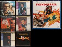 2d0760 LOT OF 7 JAMES BOND LASER DISCS 1980s-1990s mostly from Sean Connery 007 movies!