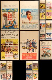 2d0500 LOT OF 21 FOLDED WINDOW CARDS 1950s great images from a variety of different movies!