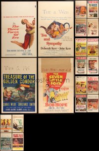 2d0501 LOT OF 20 FOLDED WINDOW CARDS 1950s-1960s great images from a variety of different movies!