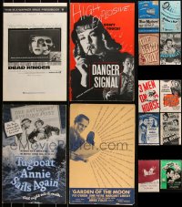 2d0161 LOT OF 14 WARNER BROTHERS PRESSBOOKS 1930s-1960s cool movie advertising!