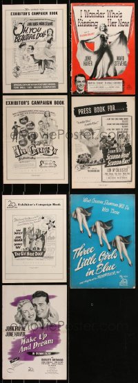 2d0198 LOT OF 7 20TH CENTURY FOX JUNE HAVER PRESSBOOKS 1940s-1950s I Wonder Who's Kissing Her Now!