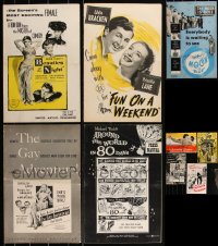 2d0181 LOT OF 9 UNITED ARTISTS COMEDY & ROMANCE PRESSBOOKS 1940s-1950s cool movie advertising!