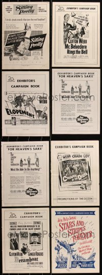 2d0192 LOT OF 8 20TH CENTURY FOX CLIFTON WEBB PRESSBOOKS 1940s-1950s great movie advertising!