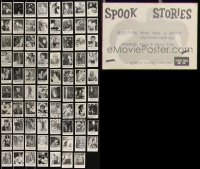 2d0878 LOT OF 79 SPOOK STORIES TRADING CARDS 1961 great monster images with jokes on the back!