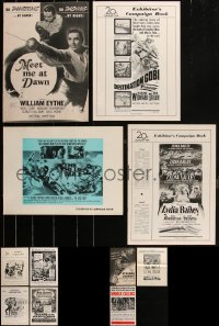 2d0175 LOT OF 11 20TH CENTURY FOX WAR & ADVENTURE PRESSBOOKS 1940s-1960s cool movie advertising!