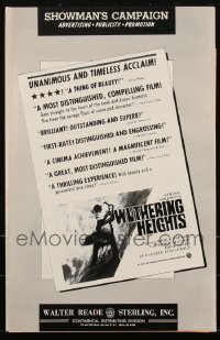 2d0128 LOT OF 54 UNCUT WUTHERING HEIGHTS R63 PRESSBOOKS R1963 Merle Oberon, Laurence Olivier